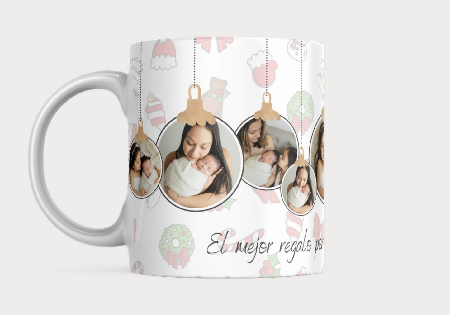 Taza Colección Navidad - Bolas Navideñas con fotos