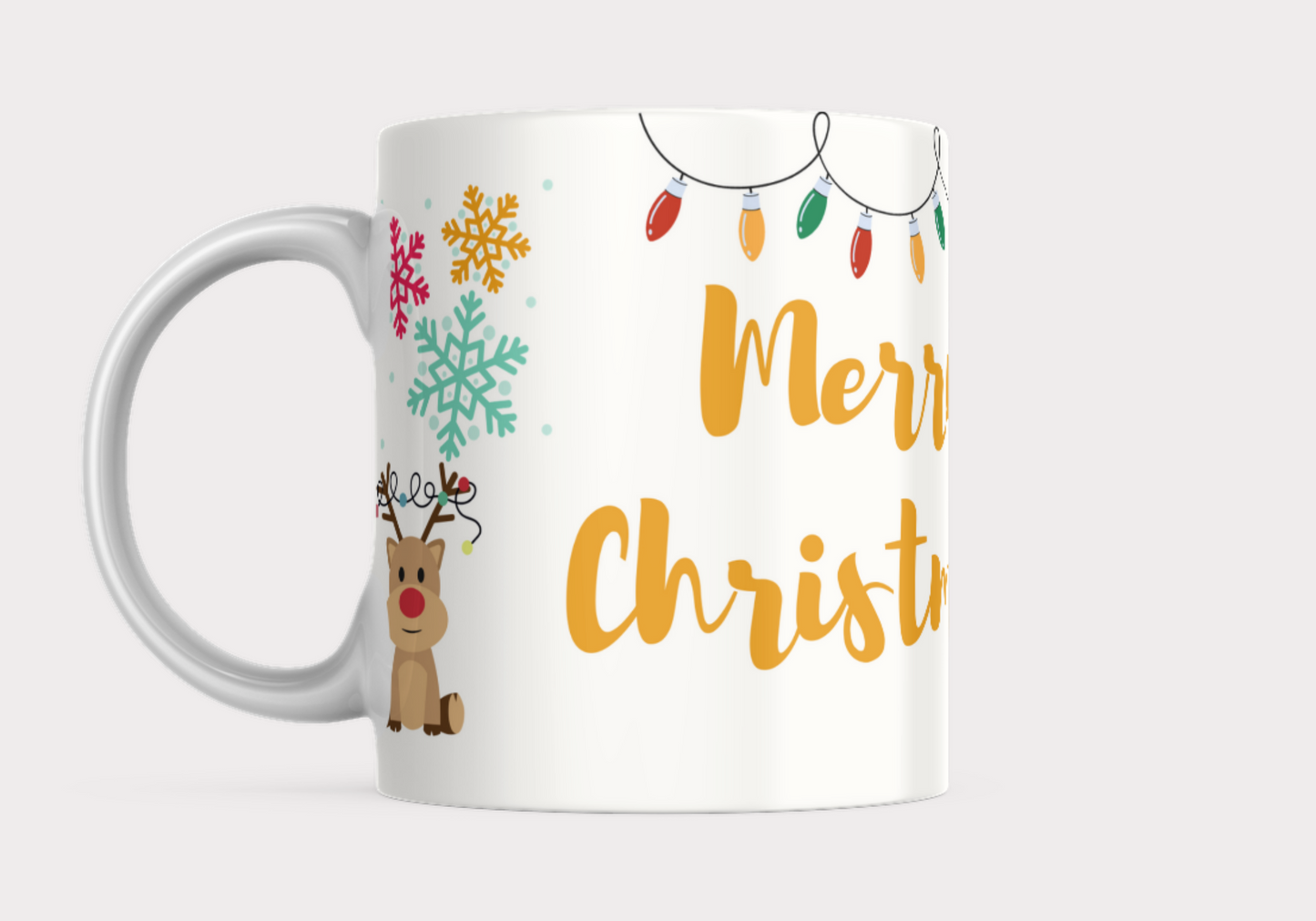 Taza Colección Navidad - Merry Christmas Reno de Peluche