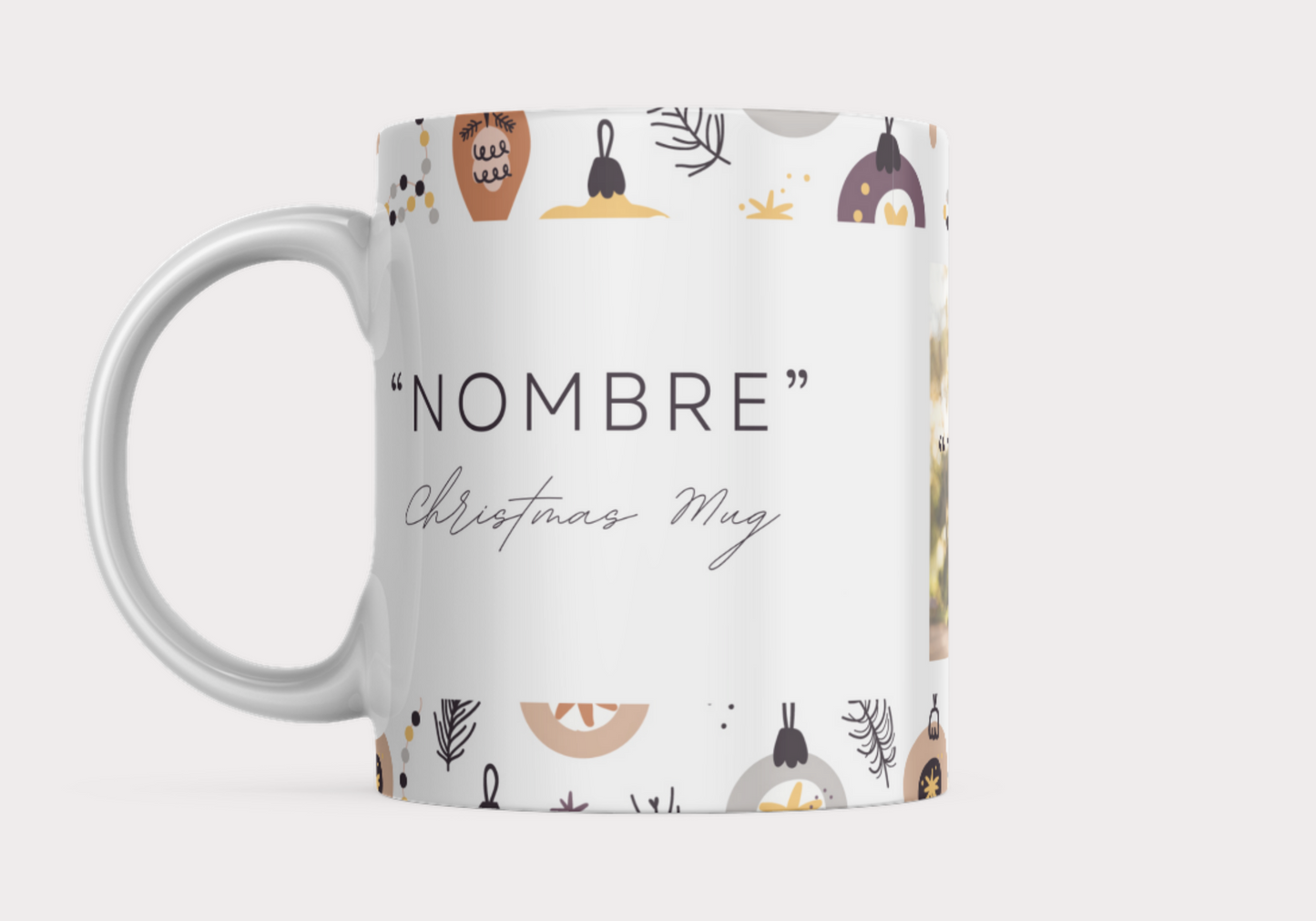 Taza Colección Navidad - Merry Christmas con imagen y nombre personalizado