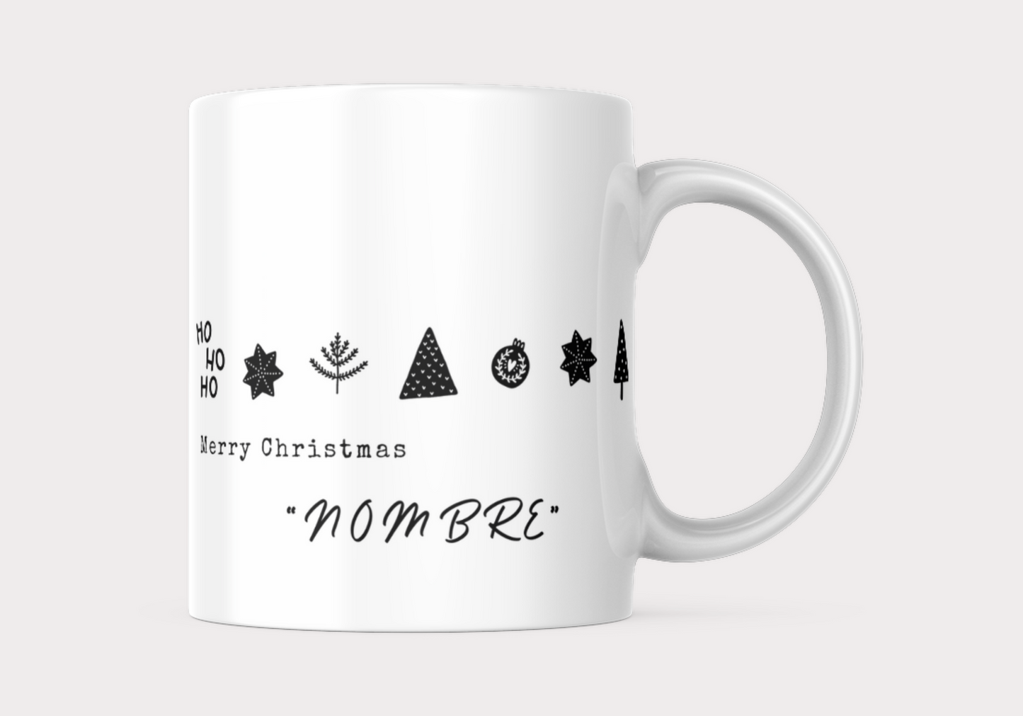 Taza Colección Navidad - Merry Christmas con nombre personalizado