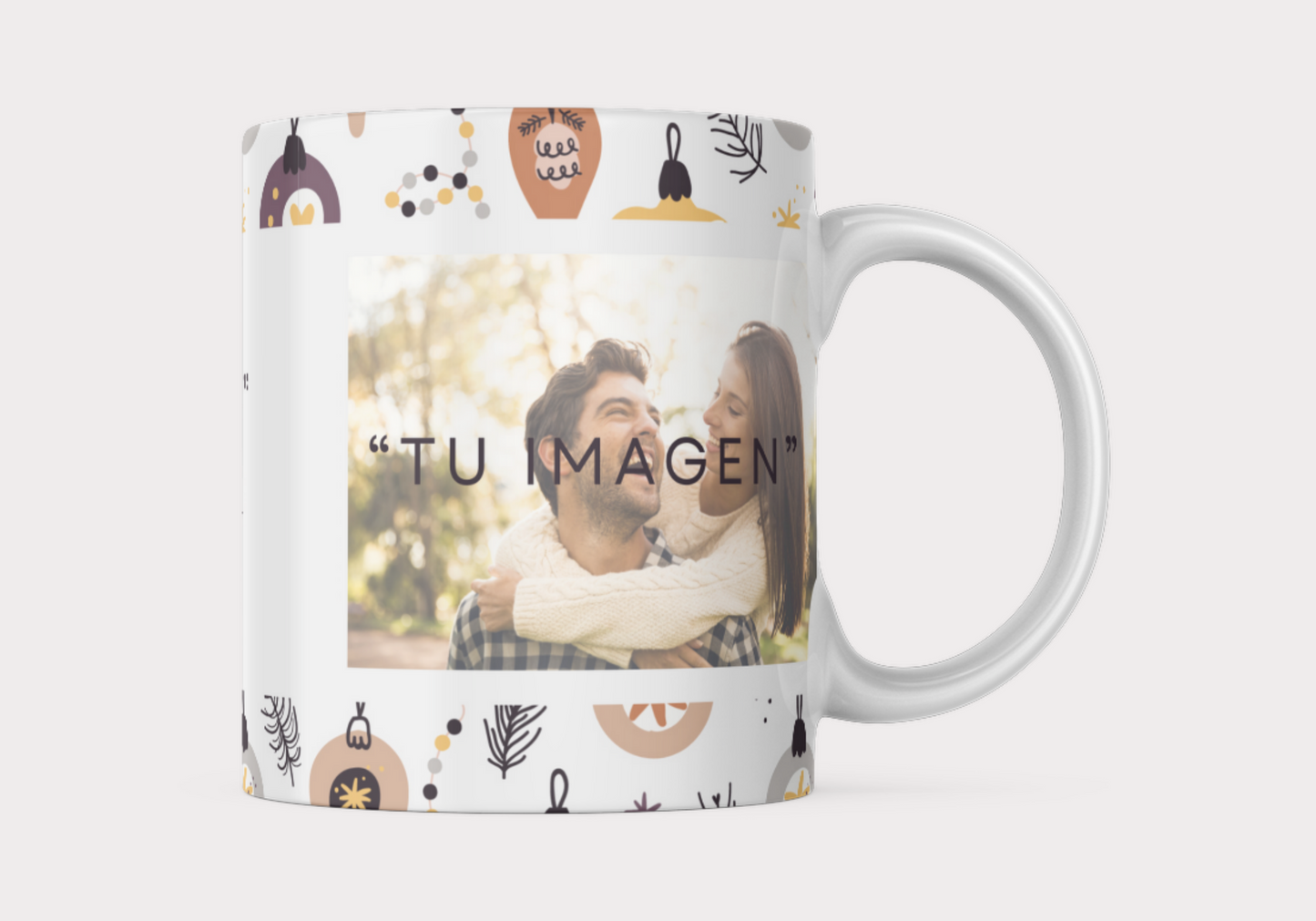 Taza Colección Navidad - Merry Christmas con imagen y nombre personalizado