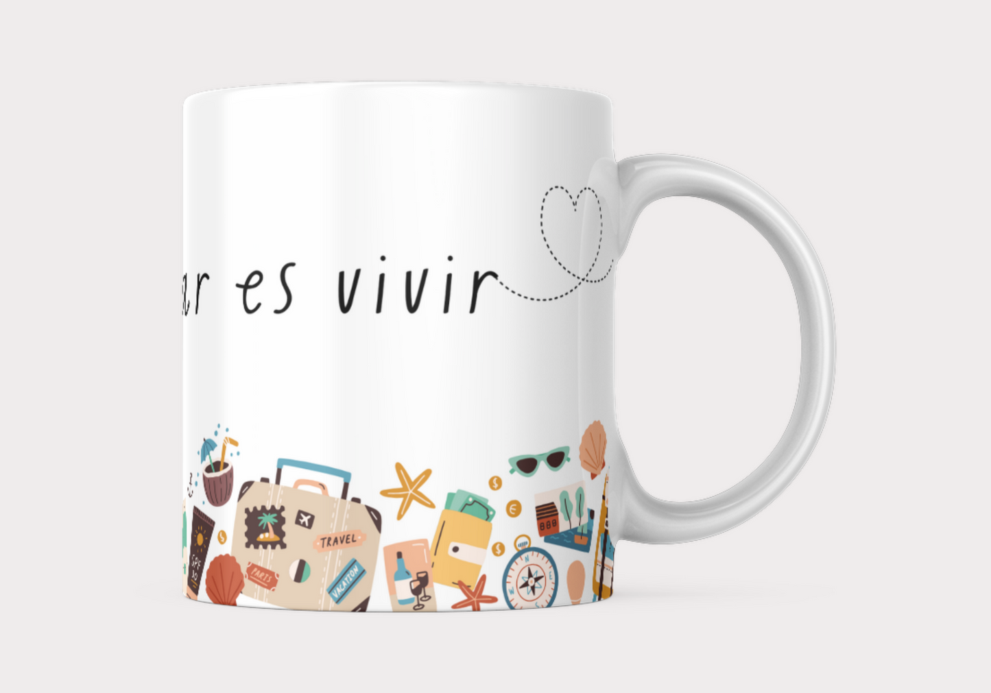 Taza Colección Viajes - Viajar es vivir