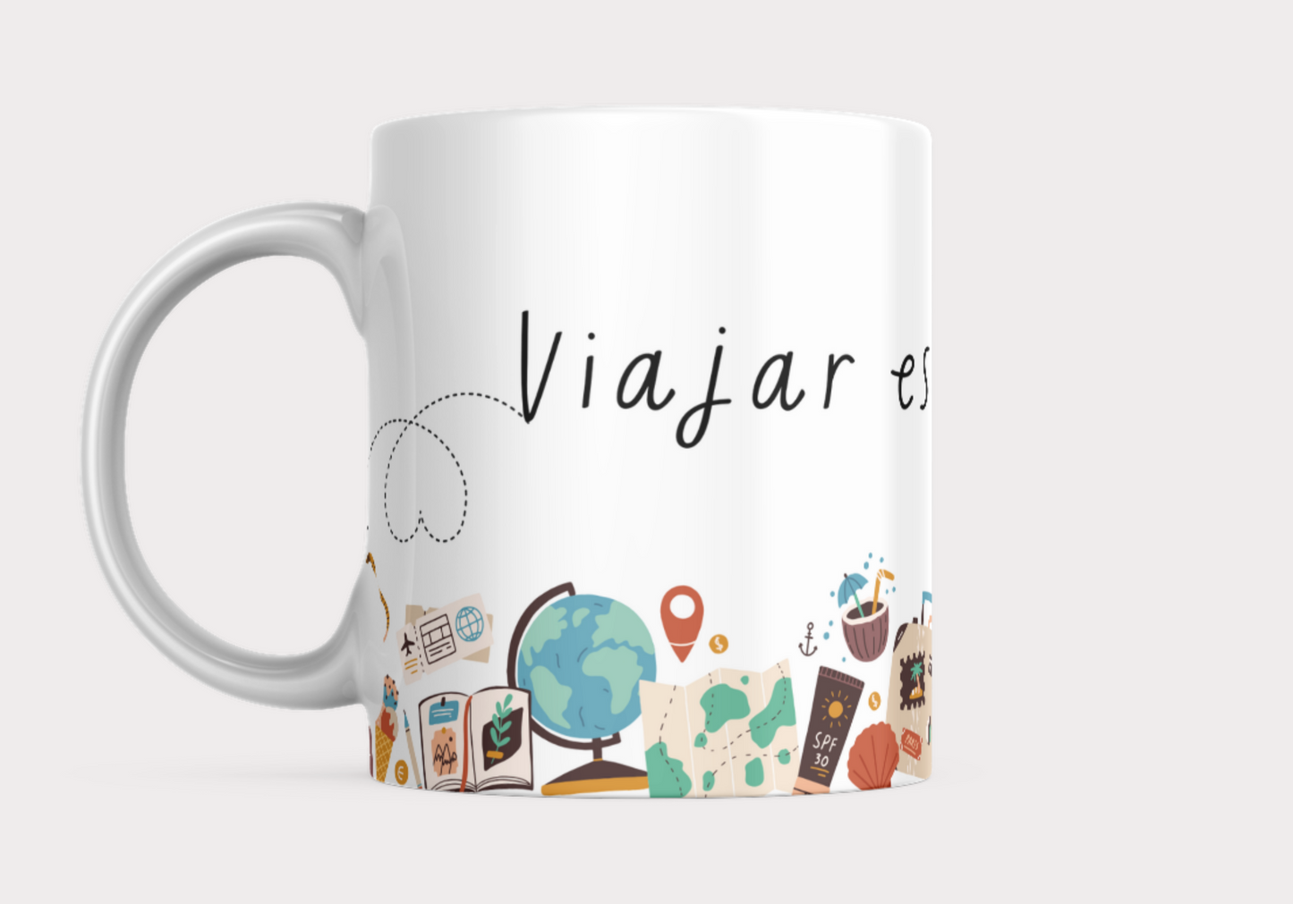 Taza Colección Viajes - Viajar es vivir